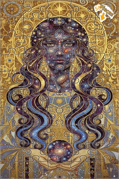 Teona Ahşap لغز خشبي مؤطر بطبقتين من سلسلة حكمة الكون 50 قطعة 15×25