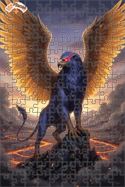 Teona Ahşap لغز خشبي مؤطر بطبقتين بمظهر لوحة زيتية لـ "ميستيك جريفين" 150 قطع...