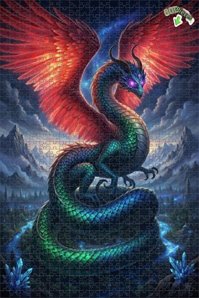 Teona Ahşap لغز خشبي بإطار مزدوج الطبقات من فانتاستيك آرت، 800 قطعة، 70x50