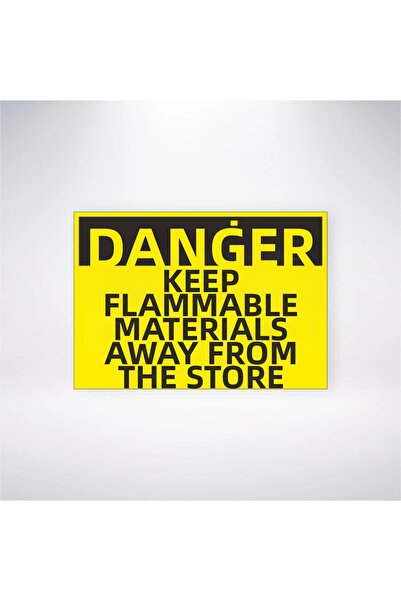 Reysa Tasarım خطر إبقاء المواد القابلة للاحتراق بعيدًا عن الملحومة 21 × 35 مل...