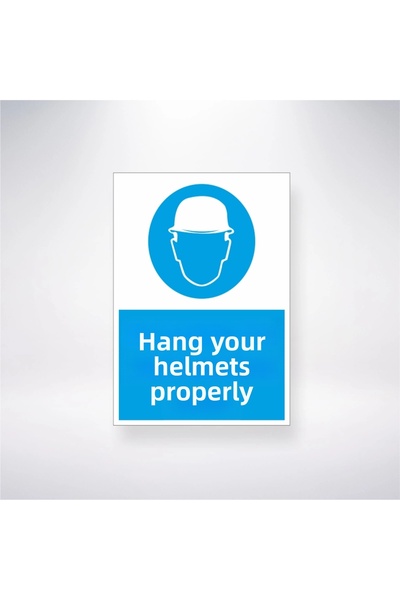 Reysa Tasarım Hang It up Where Hard Hats Should Be 21X35 Back to Back Adhesiv...