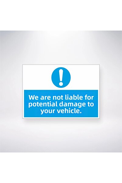 Reysa Tasarım نحن لا نرسل لك أي ضرر محتمل على متن سيارتك، ملصق لاصق مقاس 21 × 35