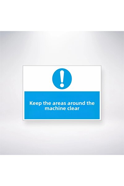 Reysa Tasarım حرر أماكن المرور حول الماكينة مقاس 21 × 35 ملصق لاصق خلفي