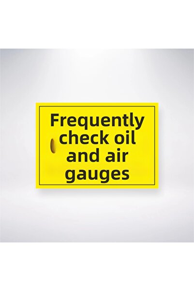 Reysa Tasarım قم بالتحكم في مؤشرات الزيت والهواء بشكل متكرر، ملصق لاصق خلفي م...