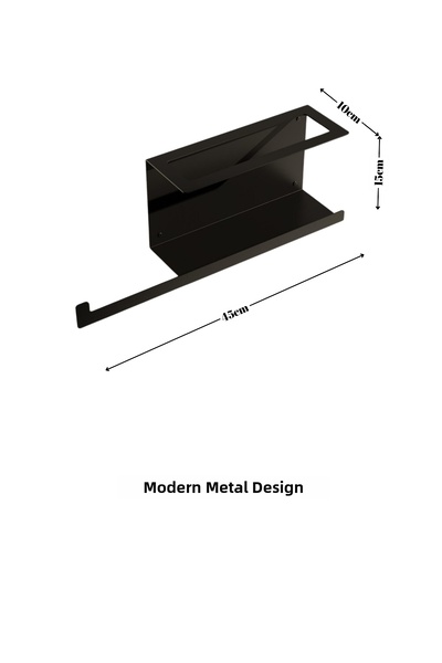 Grandmix Toilet Roll Holder with Metal Shelf Modern Bathroom Accessory