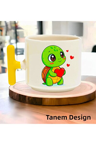 Tanem Tasarım Cup Coffee Tea Cup Gift Valentine's Day - t Handle Mug