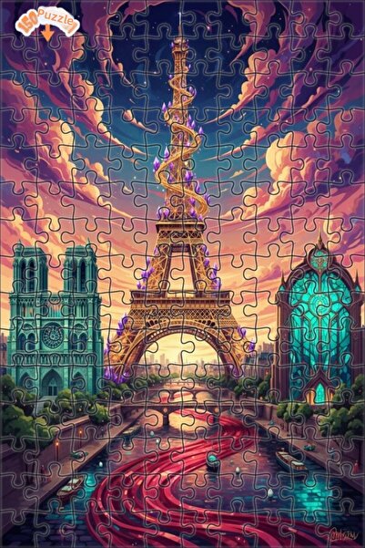 Teona Ahşap لغز خشبي بإطار مزدوج الطبقات من باريس دريم تيكس، 150 قطعة، 20×30