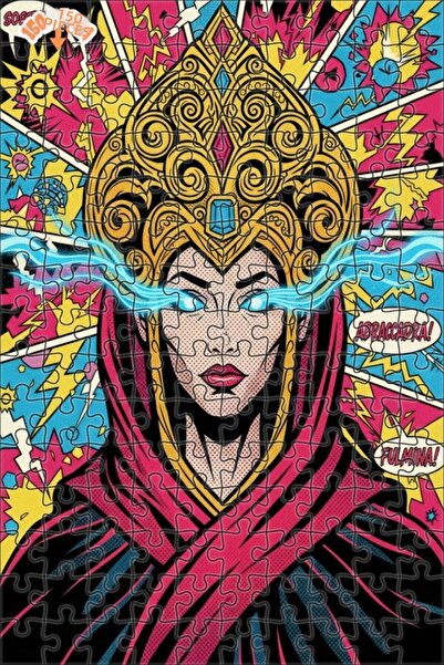 Teona Ahşap لغز خشبي من ماركة ماجيك كوال بيبي بوب آرت، ذو طبقتين، مؤطر، 150 ق...