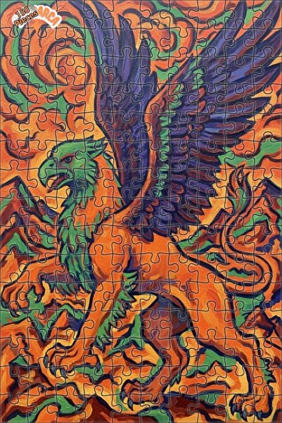 Teona Ahşap لغز خشبي بإطار مزدوج الطبقات بمظهر زيتية جرافيكنية 150 قطعة 20×30