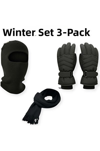 Mustran طقم شتوي مكون من 3 قطع، قفازات للتزلج على الجليد، وشاح بالاكلافا |   ...