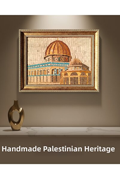Zaytoon Kubbetu'S-Sahra and Kubbetü'S-Silsile Mosaic Painting - 36X46 cm