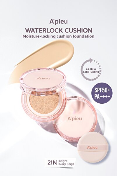 Missha وسادة مرطبة Waterlock من A'PIEU - تدوم لمدة 24 ساعة، تحتوي على جوهر، S...