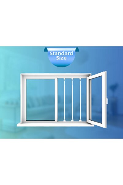 BARRİYERPEN 6 Pcs Window Safety Barrier - Ready-To-Use Railing - Child Safety...