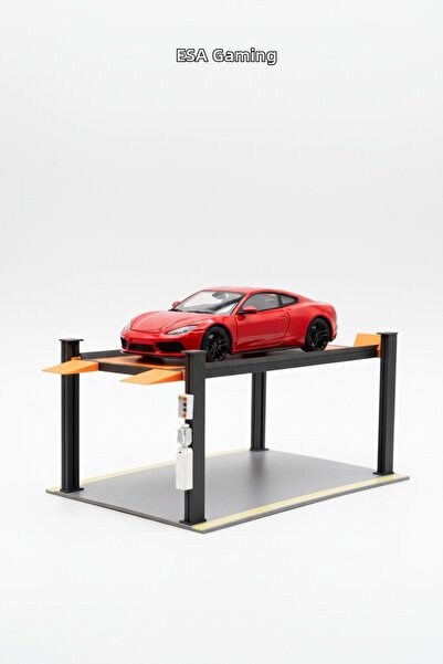 esa gaming منصة رفع السيارات بمقياس 1:18 مع 4 أعمدة، منصة عرض لمواقف السيارات...