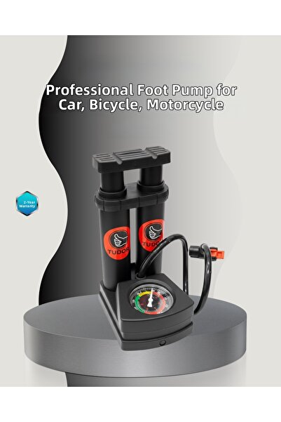 CT STONES Pompă de aer cu piciorul pentru produse gonflabile și anvelope