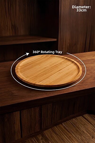 Bambum طبق تقديم ليلي دوار كبير