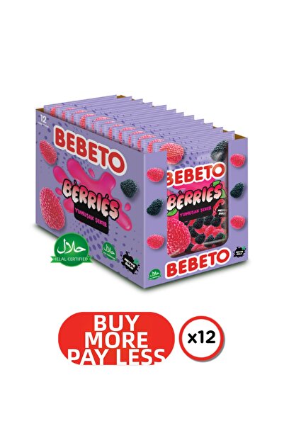 BEBETO توت 70 جرام جيلي |   عبوة من 12 قطعة