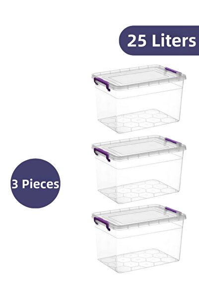 LOREMPBOX Organizator de depozitare de 25 litri, 3 bucăți