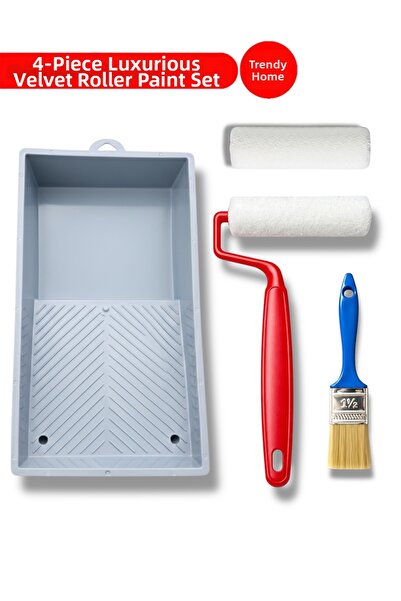 Cadence Σετ βελούδινο κυλινδρικό πινέλο 10εκ