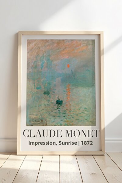 Opak Design Claude Monet Impression, Sunrise Vintage Ζωγραφική τοίχου με φυσι...