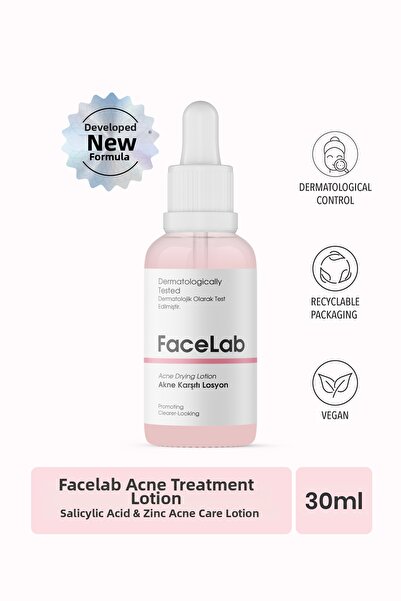 FaceLab Acne Dryer Lotion – Acne Treatment Lotion with Salicylic Acid & Zinc