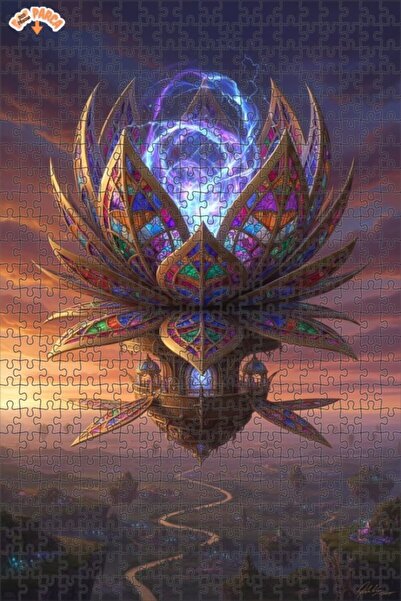 Teona Ahşap لغز خشبي رائع من كريستال فاها ذو طبقتين بإطار 500 قطعة مقاس 50x30