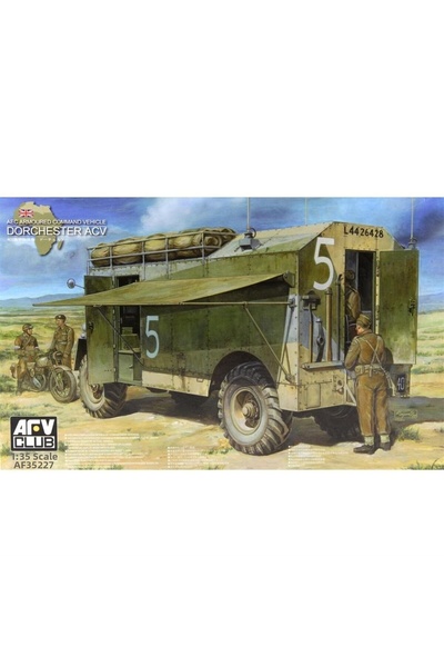 AFV Club Af35227 1/35 Scale, Aec Armored Command Vehicle Dorchester Acv Milit...