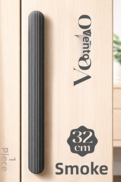 Badem10 Mâner cu dungi, moale, fumuriu, de 320 mm lungime, din metal, pentru ...