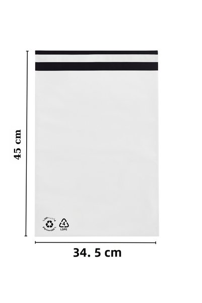Plas+Plus Shipping Bag White 34.5 X 45 cm 25 Pieces