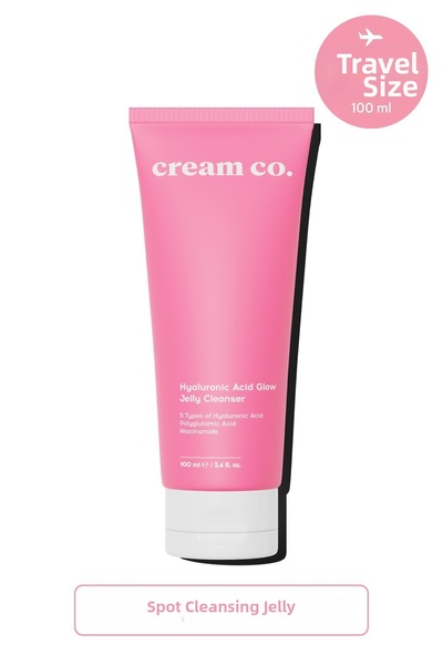 Cream Co. جل تنظيف الوجه المرطب المضاد للعيوب، حمض الهيالورونيك النياسيناميد ...