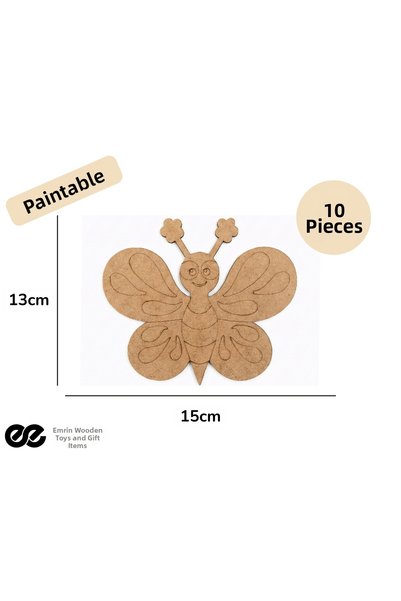 EMRİN AHŞAP OYUNCAK VE HEDİYELİK EŞYA Butterfly Wooden Painting Preschool Act...