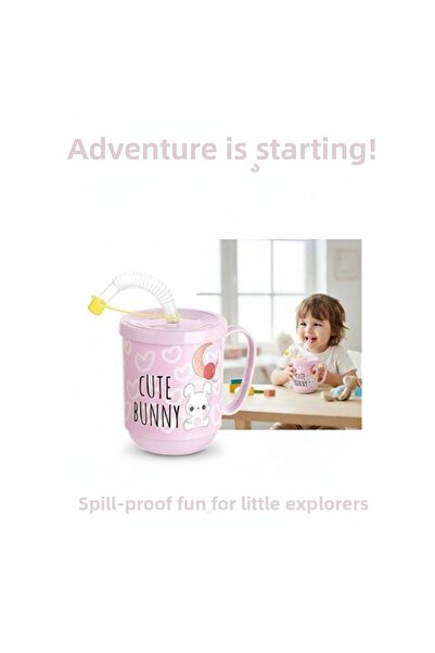 shopwave Premium Children's Cup with Straw 350 ml - Drinking Cup and Water Bo...