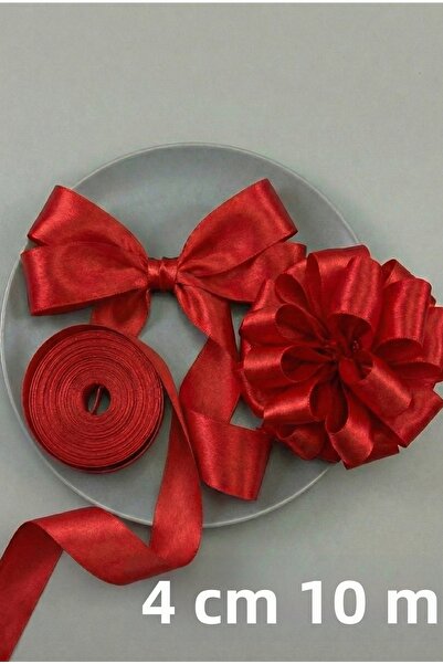 Massaltay شريط ساتان مزدوج الجوانب بعرض 4 سم، طول 10 أمتار |   حزمة هدايا، عر...