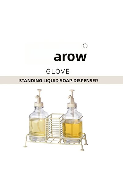 AROW Liquid Soap Dispenser Set with Glove Stand