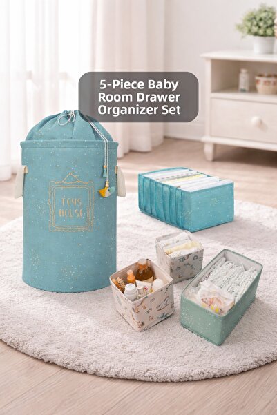 PONÇİK BEBEK Σετ 5 τεμαχίων - Οργανωτής για πολλαπλά συρτάρια - Σετ οργάνωσης...