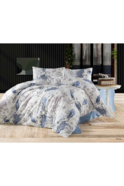 vionetta طقم غطاء لحاف مزدوج مع ملاءة مطاطية قطنية و4 وسائد