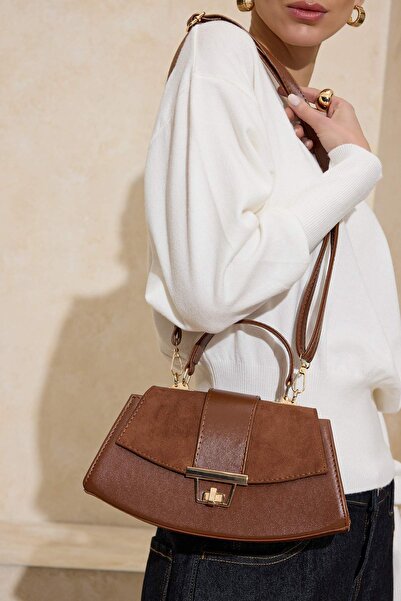 TRENDYOL SHOES Taba Аксесуари Закрита Сукня Жіноча Сумка через Плече TAKAW26O...