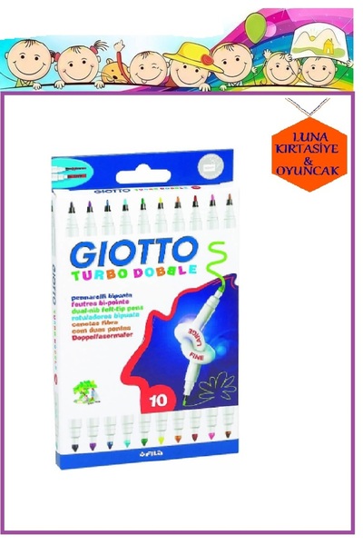 Giotto GİOTTO TURBO DOBBLE KEÇELİ KALEM 10'LU