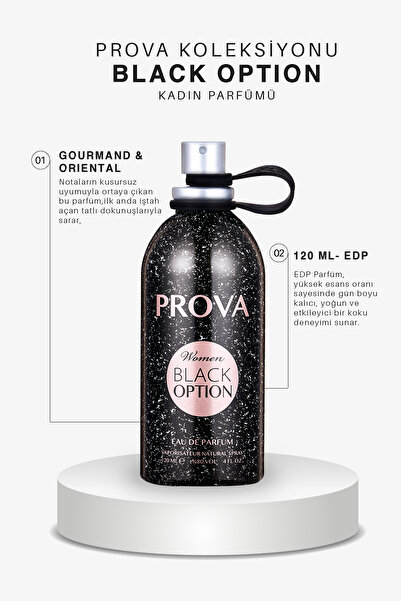 prova Black Option Edp Oriental Kadın Parfüm 120 ml
