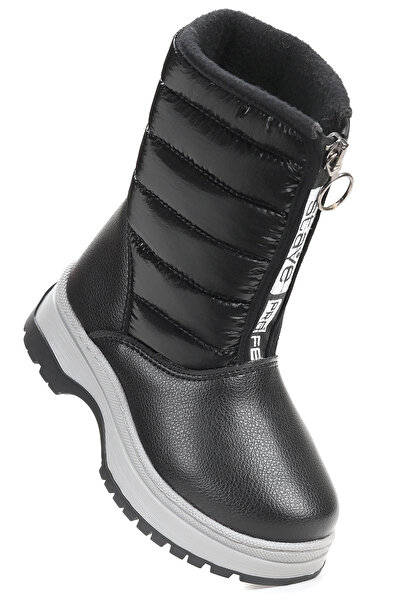 Kiko Kids Ronel Cilt Fermuarlı Kız Çocuk Kar Botu