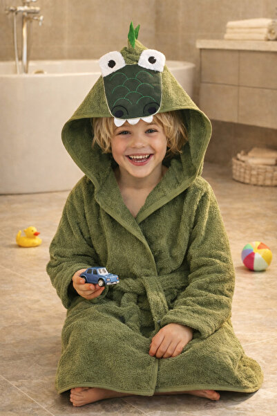 ELY PARKER Hooded Children's Bathrobe 100% Cotton Girl-Boy Baby Children's Ba...