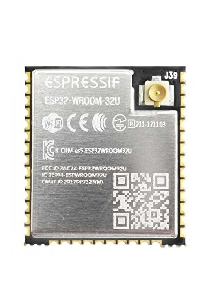 Robotistan Espressif ESP32-WROOM-32U 8M 64Mbit Flash Wi-Fi Bluetooth Modülü