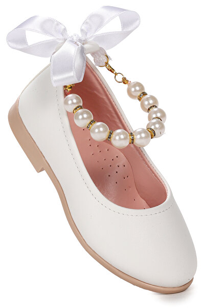 Kiko Kids Blanch Cilt İncilli Lastikli Kız Çocuk Babet Ayakkabı