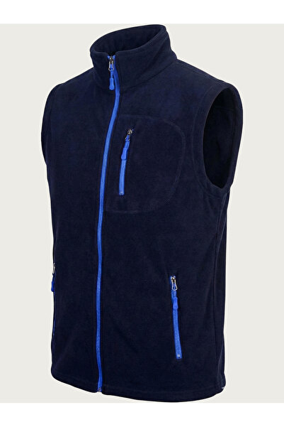 GENIUS STORE Store Men's Fleece Vest Fully Zippered Outdoor Sports Vest 3 Poc...