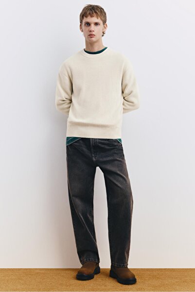 Pull & Bear Structured round neck sweater