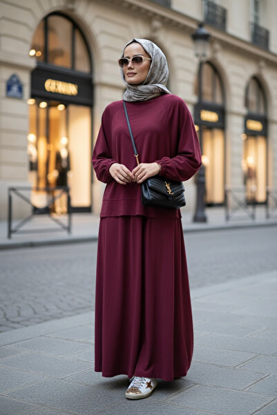 Aselim Hijap Moda Women's Hijab Skirt Suit – Stylish and Comfortable Combinat...