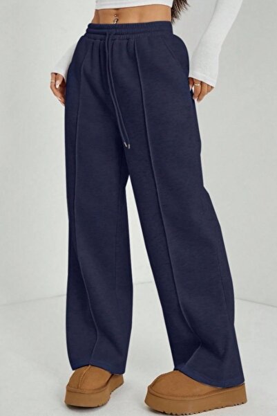 kallima Φούτερ με ριγέ μπλε ναυτικό χειμωνιάτικο χοντρό ράστερ με φλις εσωτερ...