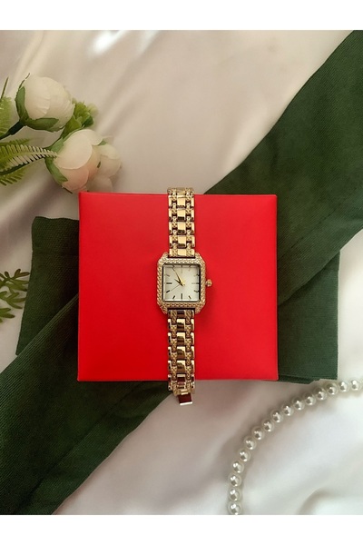 chaoyada Square Dial Retro Mesh Band Vintage Women's Watch