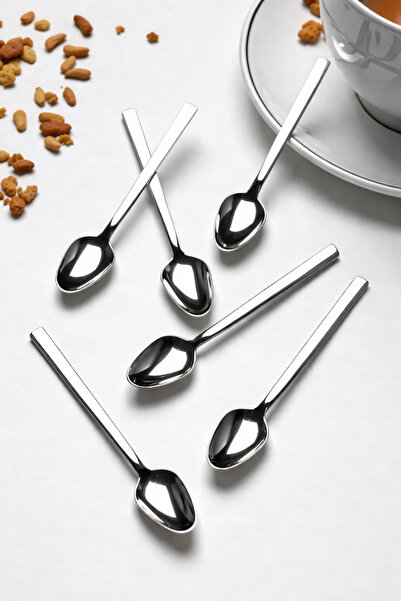 Ardore 6 luxury tea spoons stick model (stainless steel)