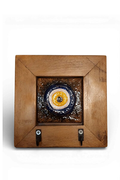 toprakanaart Nazar Boncuğu, Anahtar Asmalı Seramik Duvar Panosu 14,5 × 14,5 ×...